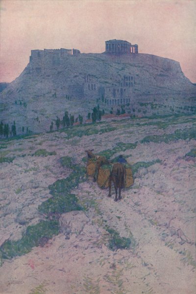 The Acropolis at Athens, Early Morning by Jules Guerin