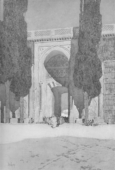 The Royal Gate leading to the old Seraglio, 1913 by Jules Guerin