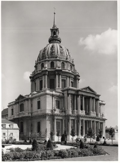 Facade of the Church of St. Louis, Dome des Invalides by Jules Hardouin Mansart