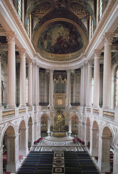 Interior View of the Chapel by Jules Hardouin Mansart