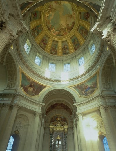 Interior view of the dome by Jules Hardouin Mansart