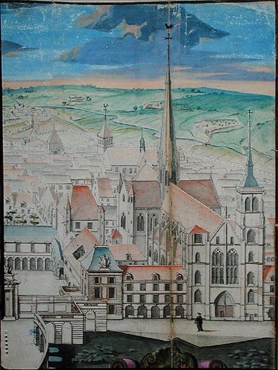 Palace of the Dukes of Burgundy in Dijon (before restoration) by Jules Hardouin Mansart