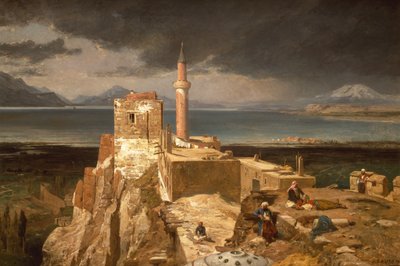 Lake and Fortress of Van, Armenia by Jules Joseph Augustin Laurens