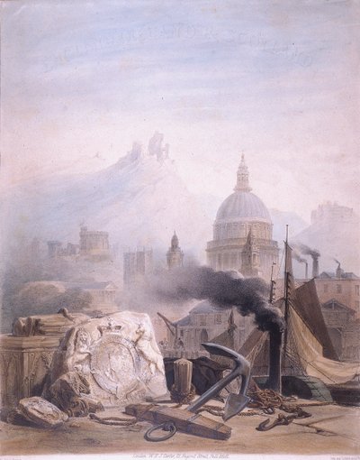 Montage of images with St Pauls by Jules Louis Arnout