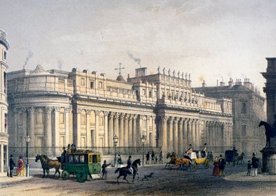 View of The Bank of England, City of London by Jules Louis Arnout