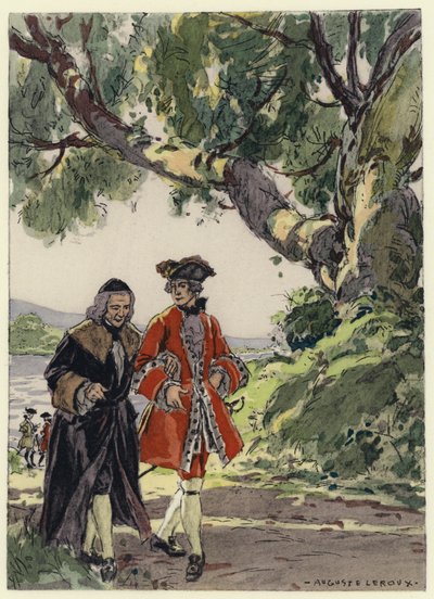 Illustration for memoirs of Casanova by Jules Marie Auguste Leroux