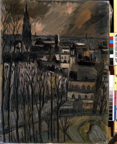 Street Montagne de la Cour (in Brussels?) by Jules Marie Canneel