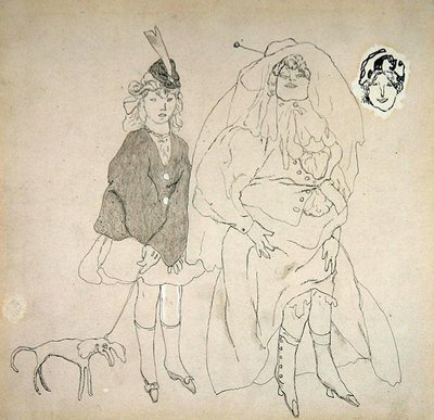Personnages, c.1906 by Jules Pascin