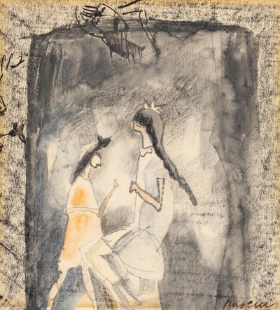Two Young Girls by Jules Pascin