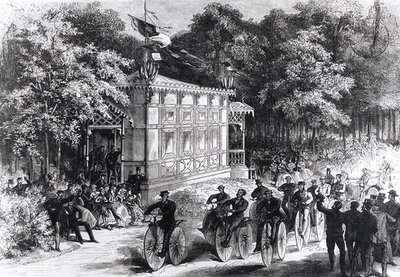 A Velocipede Race at Pre Catelan by Jules Pelcoq