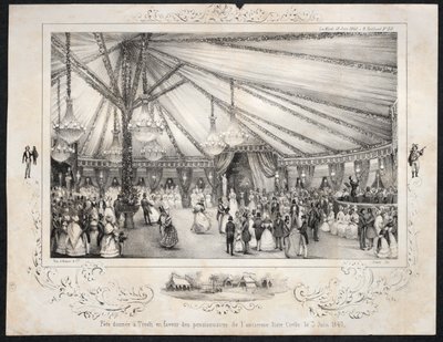 Festival at Tivoli for the Pensioners of the Former Civil List on June 3, 1840 by Jules Platier
