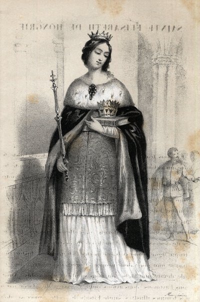 Portrait of Saint Elizabeth of Hungary by Jules and Raunheim Hermann David