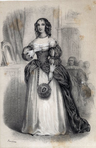 Portrait of Anne Marie de Gonzague de Cleves, Princess Palatine by Jules and Raunheim Hermann David