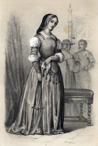 Portrait of Catherine Sforza by Jules and Raunheim Hermann David