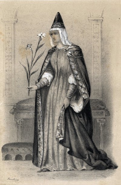 Portrait of Countess Mathilde of Tuscany, known as Canossa by Jules and Raunheim Hermann David