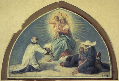The Virgin Presenting the Child Jesus to Saint Vincent de Paul by Jules Richomme