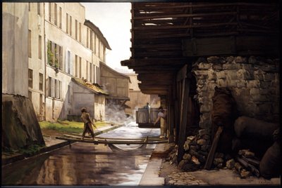 Tannery on the Bièvre, ca. 1892 by Jules Richomme