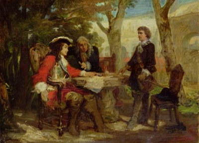 Meeting between Jean Cavalier and Claude Louis Hector, Duke of Villars by Jules Salles Wagner