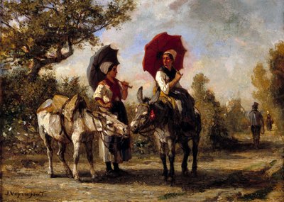The donkey ride by Jules Veyrassat