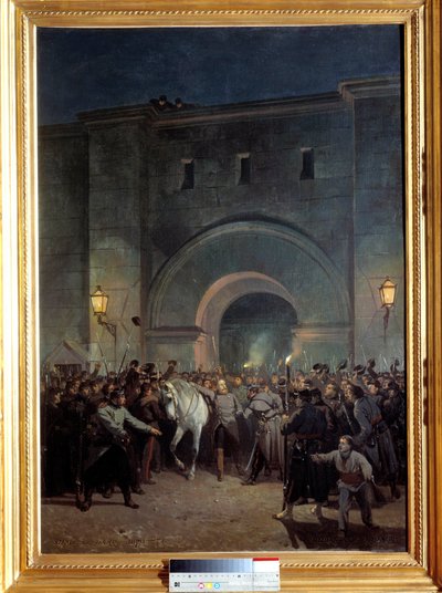 Delivrance of the prisoners of Mazas on 21 January 1871 by Jules and Guiaud Jacques  Didier