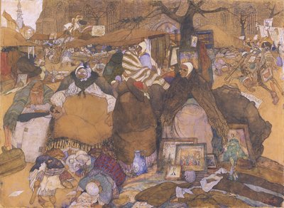 The Old Market in Ghent by Jules de Bruycker