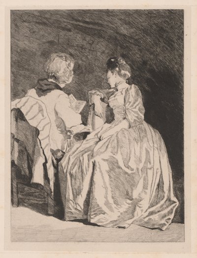 The Reading by Jules de Goncourt, after Jean Honoré Fragonard