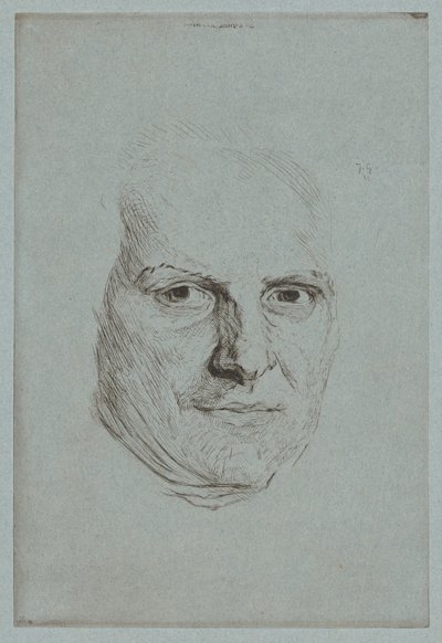 Mask of the Abbé Raynal by Jules de Goncourt, after Maurice Quentin