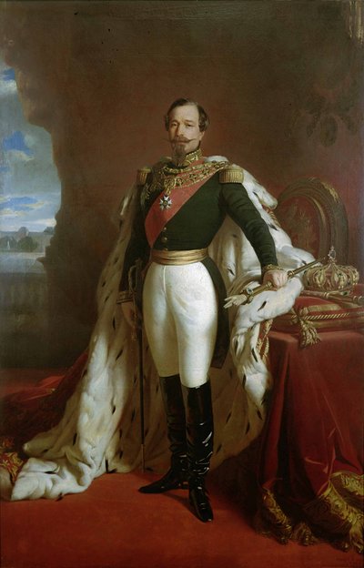 Portrait of Emperor Napoleon III in Coronation Robes by Jules de Vignon