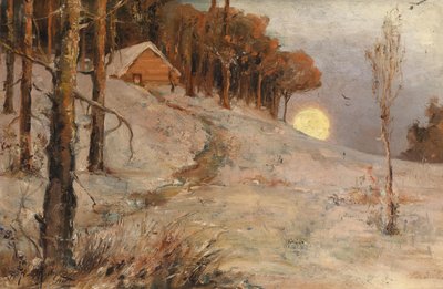 Winter Forest in the Rays of Evening Sun by Juli Julievich Klever