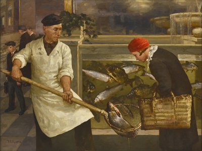 In a Fish Shop by Juli Julievich the Younger Klever