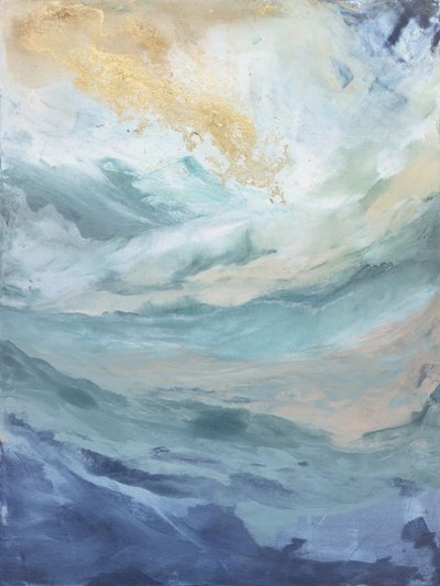 Evoking Ocean Waves and Sky by Julia Contacessi