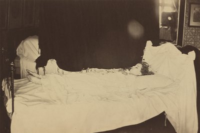 Deathbed Study of Adeline Grace Clogstoun by Julia Margaret Cameron
