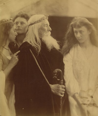 King Lear Allotting His Kingdom to His Three Daughters by Julia Margaret Cameron