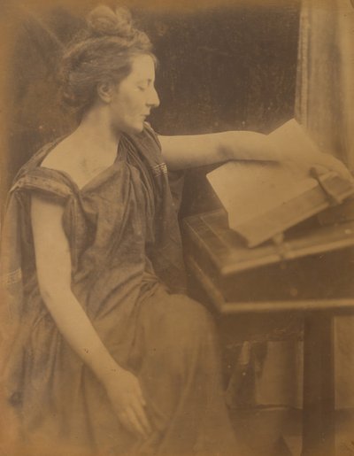 Woman in Robes Reading a Book, 1870 by Julia Margaret Cameron
