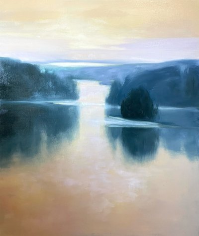 Tranquil Lake Reflections by Julia Purinton