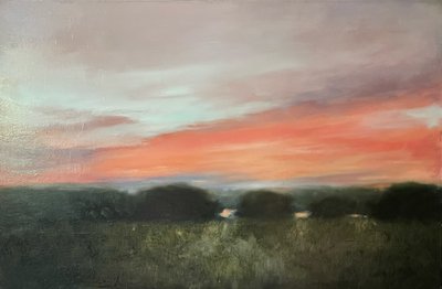Vibrant Sunset Landscape by Julia Purinton