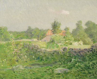 Landscape and Farm by Julian Alden Weir