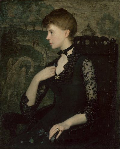 The Black Lace Dress (Portrait of the Artist