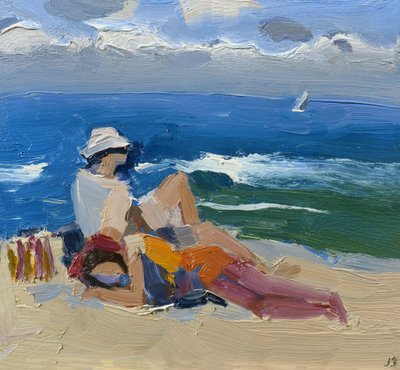 Figures by the Sea, St Ives by Julian Bailey