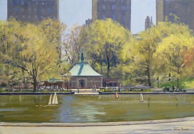 The Boating Lake, Central Park, New York, 1997 by Julian Barrow