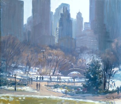 Winter in Central Park, New York, 1997 by Julian Barrow