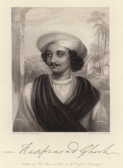 Baboo Kasiprasad Ghosh by Julian E. (after) Drummond
