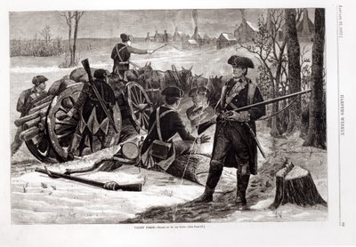 Winter Scene at the Continental Army Encampment at Valley Forge, Pennsylvania, 1780, from 