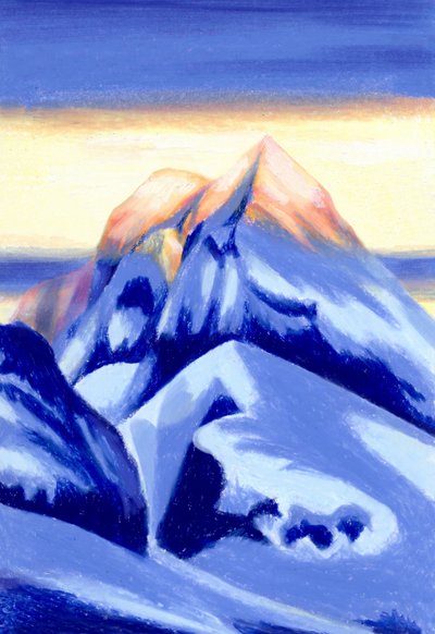 Majestic Alpine Glow by Julie Lesouef