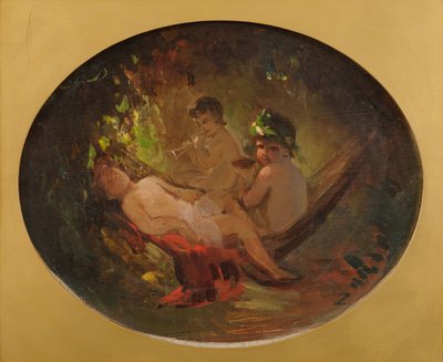 Two Putti by Julie Wilhelmine Hagen-Schwarz