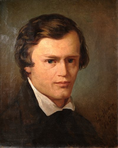Portrait of Artist H. Hartmann by Julie Wilhelmine Hagen-Schwarz