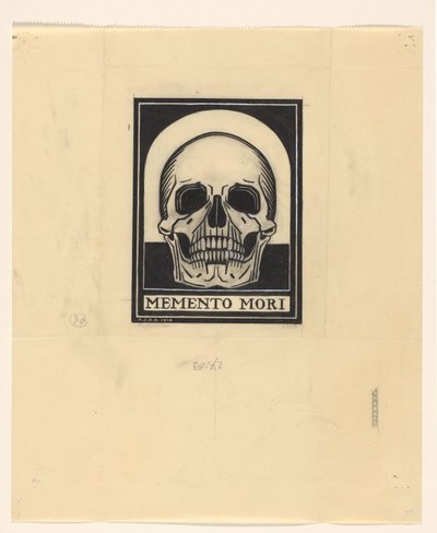 Human Skull (Memento Mori) by Julie de Graag (signed by artist)