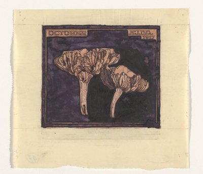 Mushrooms (title on object) by Julie de Graag (signed by artist)