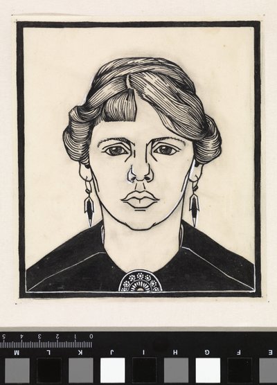Portrait of a Woman, Front View by Julie de Graag