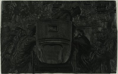 At the Universal Exhibition. The visitor will easily find any means of transportation to return to his hotel by Julien Antoine Peulot